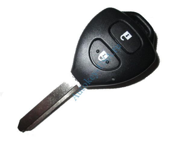 Toyota болванка ключа 2 кнопки TOY47